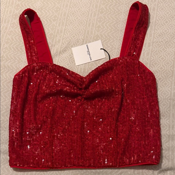 Generation Love Estella Red Sequin Tank Top - Picture 4 of 9